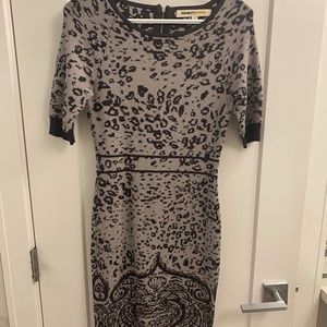 Animal Print Sweater Dress